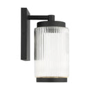One Light Outdoor Wall Lantern<br /><span style="color:#4AB0CE;">Entrega: 4-10 dias en USA</span><br /><span style="color:#4AB0CE;font-size:60%;">PREGUNTE POR ENTREGA EN PANAMA</span><br />Collection: Ronde<br />Finish: Textured Black