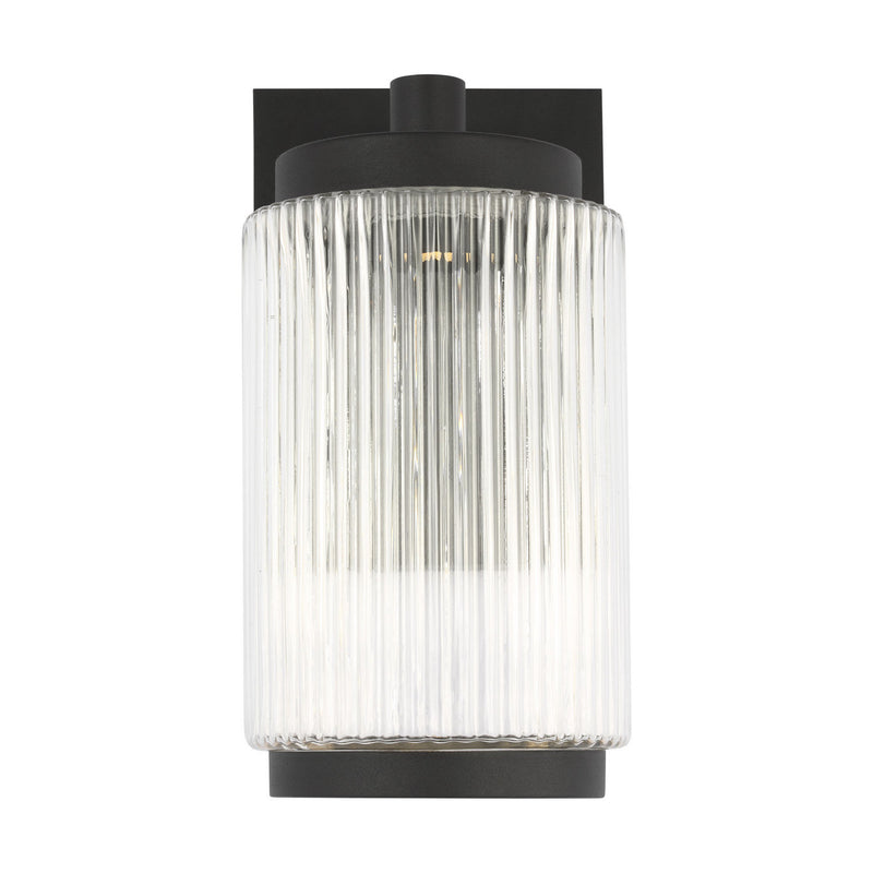 One Light Outdoor Wall Lantern<br /><span style="color:#4AB0CE;">Entrega: 2-3 semanas en USA</span><br /><span style="color:#4AB0CE;font-size:60%;">PREGUNTE POR ENTREGA EN PANAMA</span><br />Collection: Ronde<br />Finish: Textured Black