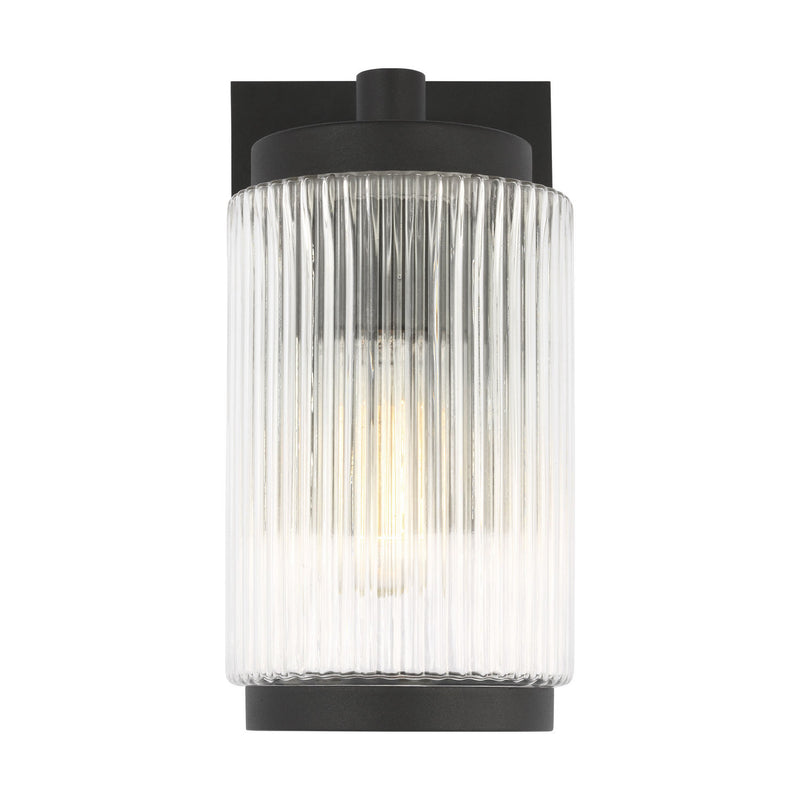One Light Outdoor Wall Lantern<br /><span style="color:#4AB0CE;">Entrega: 3-4 semanas en USA</span><br /><span style="color:#4AB0CE;font-size:60%;">PREGUNTE POR ENTREGA EN PANAMA</span><br />Collection: Ronde<br />Finish: Textured Black