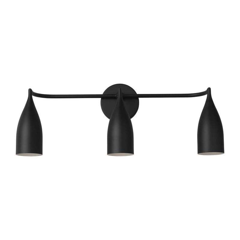 Three Light Vanity<br /><span style="color:#4AB0CE;">Entrega: 4-10 dias en USA</span><br /><span style="color:#4AB0CE;font-size:60%;">PREGUNTE POR ENTREGA EN PANAMA</span><br />Collection: Maya<br />Finish: Midnight Black
