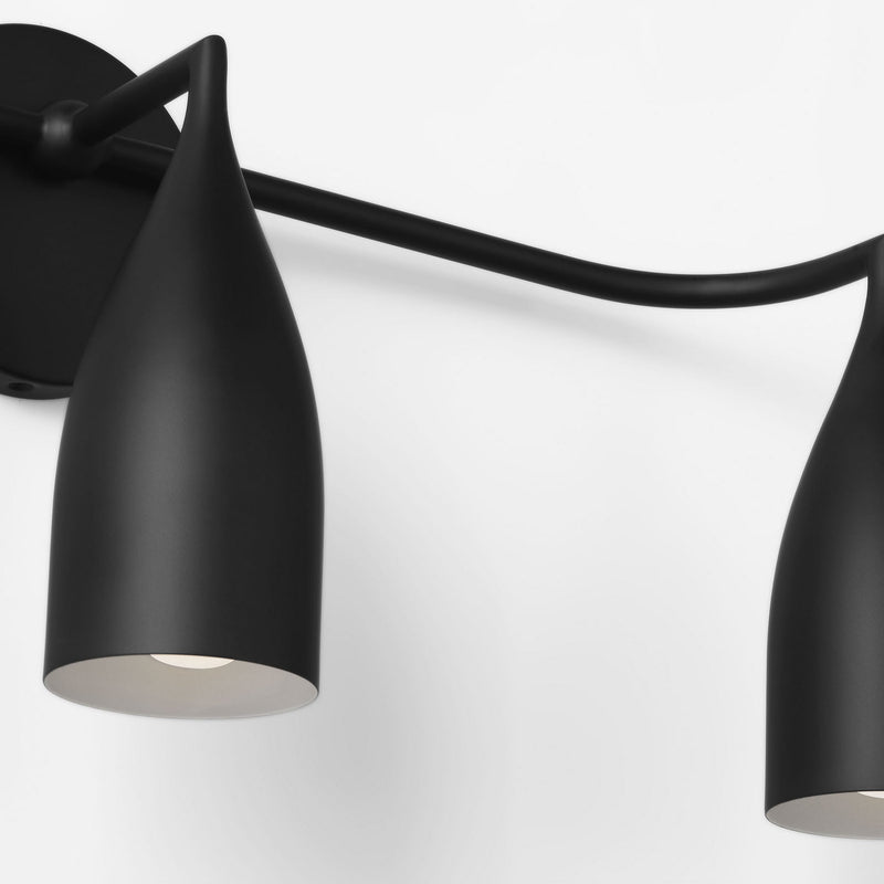 Three Light Vanity<br /><span style="color:#4AB0CE;">Entrega: 4-10 dias en USA</span><br /><span style="color:#4AB0CE;font-size:60%;">PREGUNTE POR ENTREGA EN PANAMA</span><br />Collection: Maya<br />Finish: Midnight Black
