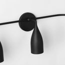 Generation Lighting - GLV1083MBK - Three Light Vanity - Maya - Midnight Black