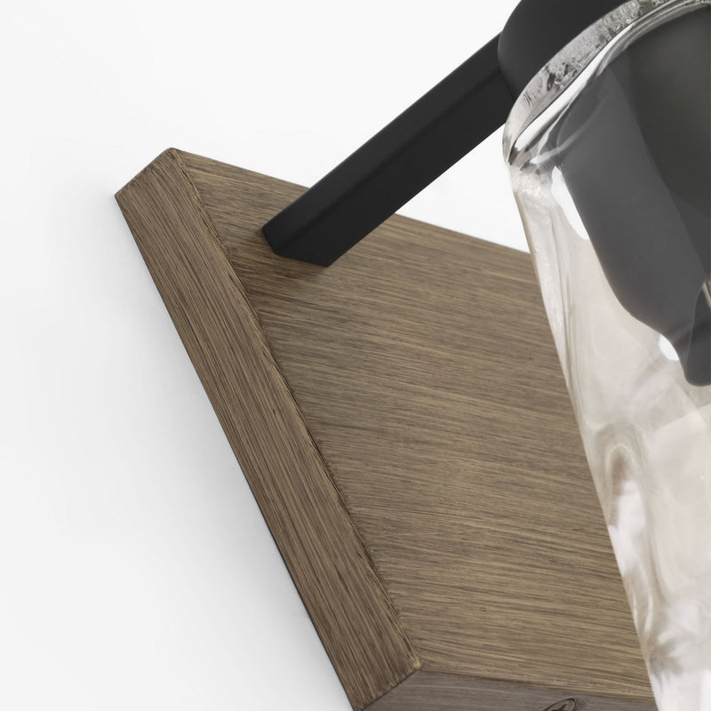 Generation Lighting - GLV1112MBKCRO - Vanity - Dunton - Midnight Black