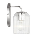 Wall Sconce<br /><span style="color:#4AB0CE;">Entrega: 4-10 dias en USA</span><br /><span style="color:#4AB0CE;font-size:60%;">PREGUNTE POR ENTREGA EN PANAMA</span><br />Collection: Eisele<br />Finish: Chrome