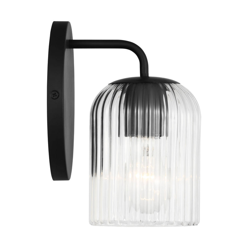 Wall Sconce<br /><span style="color:#4AB0CE;">Entrega: 2-3 semanas en USA</span><br /><span style="color:#4AB0CE;font-size:60%;">PREGUNTE POR ENTREGA EN PANAMA</span><br />Collection: Eisele<br />Finish: Midnight Black