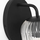 Wall Sconce<br /><span style="color:#4AB0CE;">Entrega: 4-10 dias en USA</span><br /><span style="color:#4AB0CE;font-size:60%;">PREGUNTE POR ENTREGA EN PANAMA</span><br />Collection: Eisele<br />Finish: Midnight Black