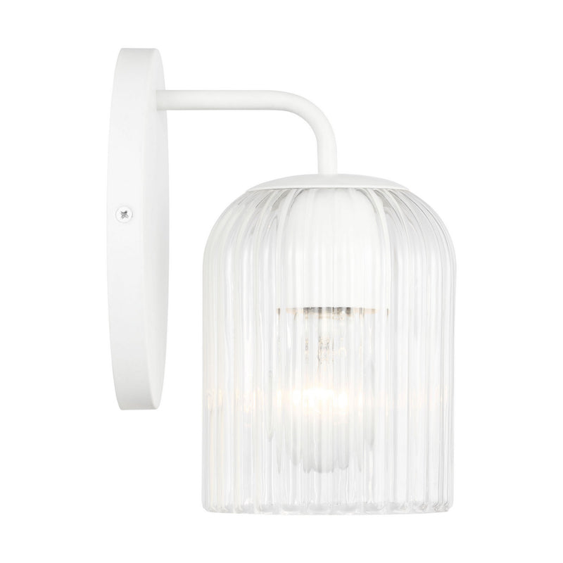 Wall Sconce<br /><span style="color:#4AB0CE;">Entrega: 4-10 dias en USA</span><br /><span style="color:#4AB0CE;font-size:60%;">PREGUNTE POR ENTREGA EN PANAMA</span><br />Collection: Eisele<br />Finish: Matte White