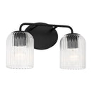 Two Light Vanity<br /><span style="color:#4AB0CE;">Entrega: 4-10 dias en USA</span><br /><span style="color:#4AB0CE;font-size:60%;">PREGUNTE POR ENTREGA EN PANAMA</span><br />Collection: Eisele<br />Finish: Midnight Black