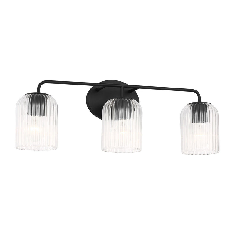 Three Light Vanity<br /><span style="color:#4AB0CE;">Entrega: 4-10 dias en USA</span><br /><span style="color:#4AB0CE;font-size:60%;">PREGUNTE POR ENTREGA EN PANAMA</span><br />Collection: Eisele<br />Finish: Midnight Black