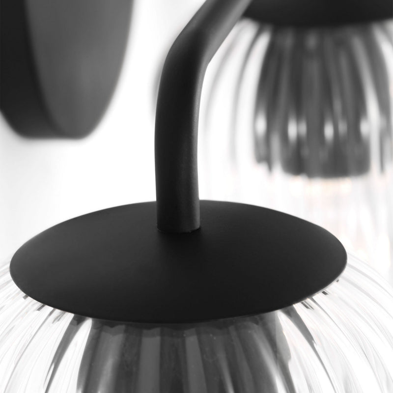 Generation Lighting - GLV1133MBK - Three Light Vanity - Eisele - Midnight Black