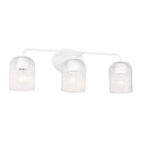 Three Light Vanity<br /><span style="color:#4AB0CE;">Entrega: 4-10 dias en USA</span><br /><span style="color:#4AB0CE;font-size:60%;">PREGUNTE POR ENTREGA EN PANAMA</span><br />Collection: Eisele<br />Finish: Matte White
