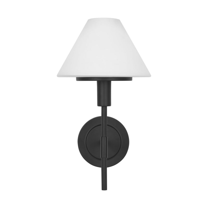 Wall Sconce<br /><span style="color:#4AB0CE;">Entrega: 4-10 dias en USA</span><br /><span style="color:#4AB0CE;font-size:60%;">PREGUNTE POR ENTREGA EN PANAMA</span><br />Collection: Mendota<br />Finish: Midnight Black