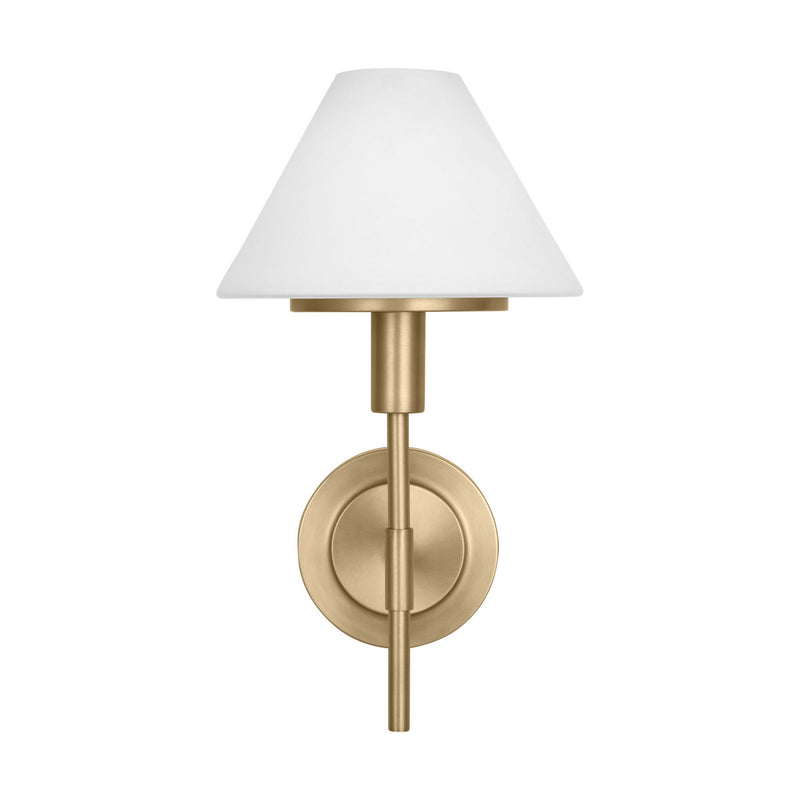 Wall Sconce<br /><span style="color:#4AB0CE;">Entrega: 4-10 dias en USA</span><br /><span style="color:#4AB0CE;font-size:60%;">PREGUNTE POR ENTREGA EN PANAMA</span><br />Collection: Mendota<br />Finish: Satin Brass