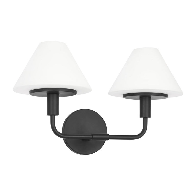 Wall Sconce<br /><span style="color:#4AB0CE;">Entrega: 4-10 dias en USA</span><br /><span style="color:#4AB0CE;font-size:60%;">PREGUNTE POR ENTREGA EN PANAMA</span><br />Collection: Mendota<br />Finish: Midnight Black