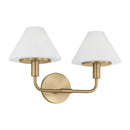 Wall Sconce<br /><span style="color:#4AB0CE;">Entrega: 4-10 dias en USA</span><br /><span style="color:#4AB0CE;font-size:60%;">PREGUNTE POR ENTREGA EN PANAMA</span><br />Collection: Mendota<br />Finish: Satin Brass