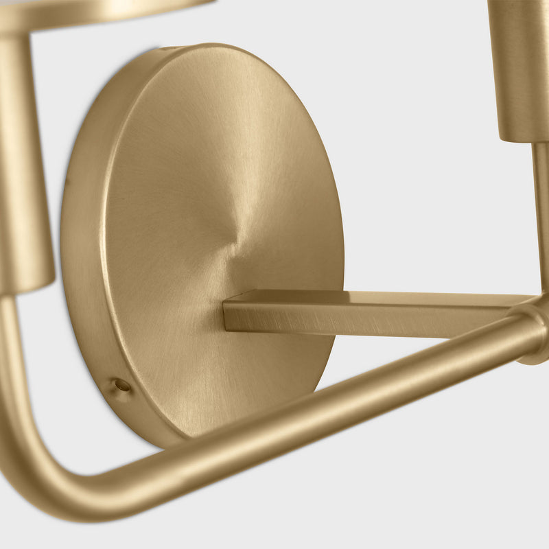 Wall Sconce<br /><span style="color:#4AB0CE;">Entrega: 5-6 semanas en USA</span><br /><span style="color:#4AB0CE;font-size:60%;">PREGUNTE POR ENTREGA EN PANAMA</span><br />Collection: Mendota<br />Finish: Satin Brass