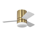 32"Ceiling Fan<br /><span style="color:#4AB0CE;">Entrega: 4-10 dias en USA</span><br /><span style="color:#4AB0CE;font-size:60%;">PREGUNTE POR ENTREGA EN PANAMA</span><br />Collection: Era 32 Hugger LED<br />Finish: Burnished Brass