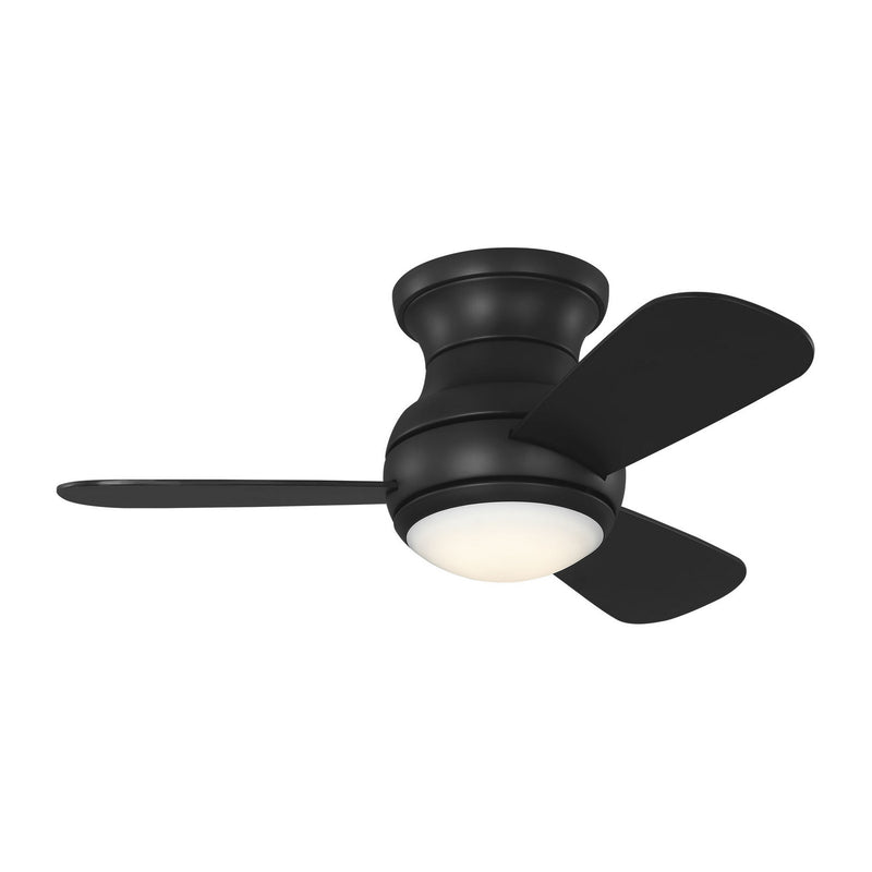 32"Ceiling Fan<br /><span style="color:#4AB0CE;">Entrega: 4-10 dias en USA</span><br /><span style="color:#4AB0CE;font-size:60%;">PREGUNTE POR ENTREGA EN PANAMA</span><br />Collection: Orbis 32 Hugger LED<br />Finish: Midnight Black