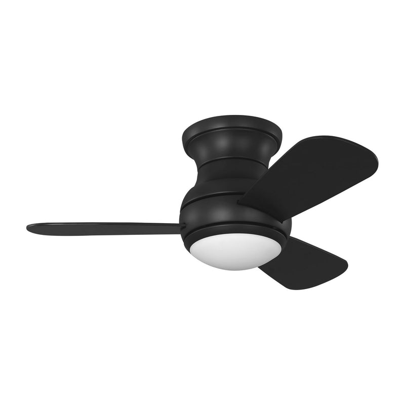 32"Ceiling Fan<br /><span style="color:#4AB0CE;">Entrega: 4-10 dias en USA</span><br /><span style="color:#4AB0CE;font-size:60%;">PREGUNTE POR ENTREGA EN PANAMA</span><br />Collection: Orbis 32 Hugger LED<br />Finish: Midnight Black