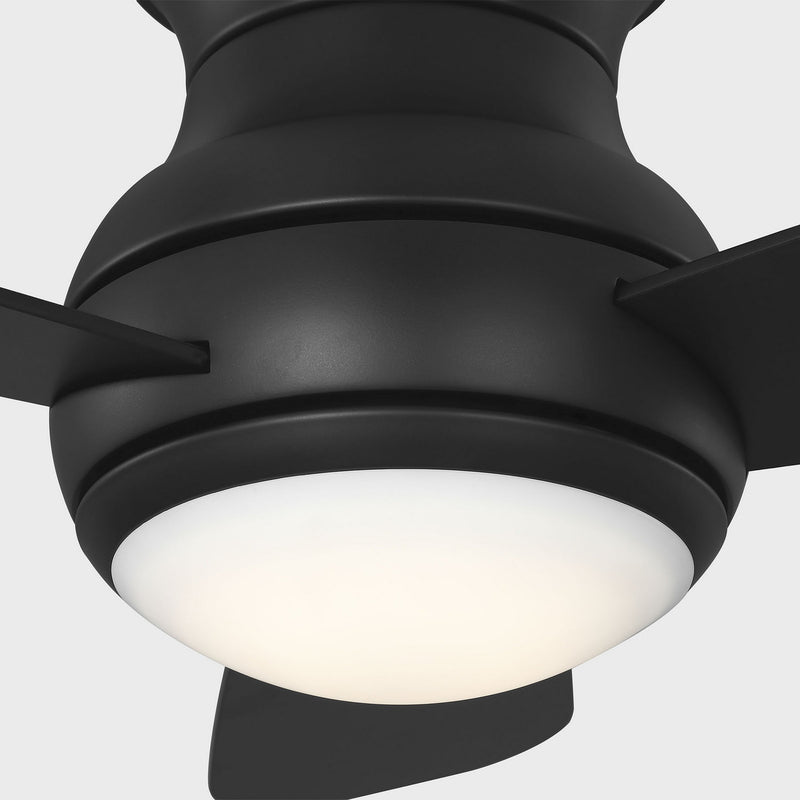 32"Ceiling Fan<br /><span style="color:#4AB0CE;">Entrega: 4-10 dias en USA</span><br /><span style="color:#4AB0CE;font-size:60%;">PREGUNTE POR ENTREGA EN PANAMA</span><br />Collection: Orbis 32 Hugger LED<br />Finish: Midnight Black