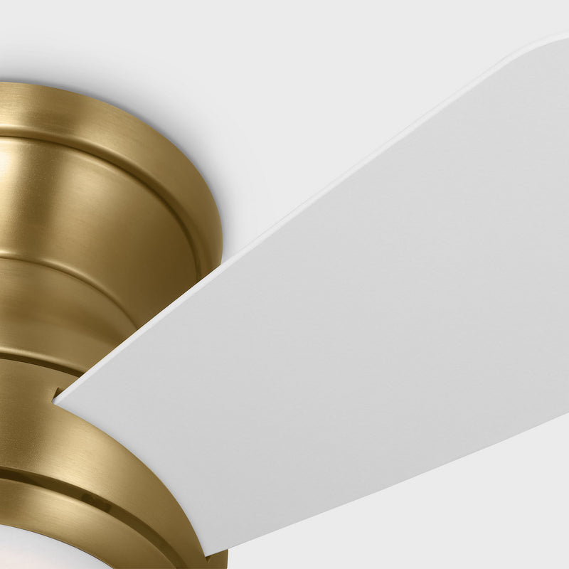 Generation Lighting - 3OBSHR32SBD - 32"Ceiling Fan - Orbis 32 Hugger LED - Satin Brass