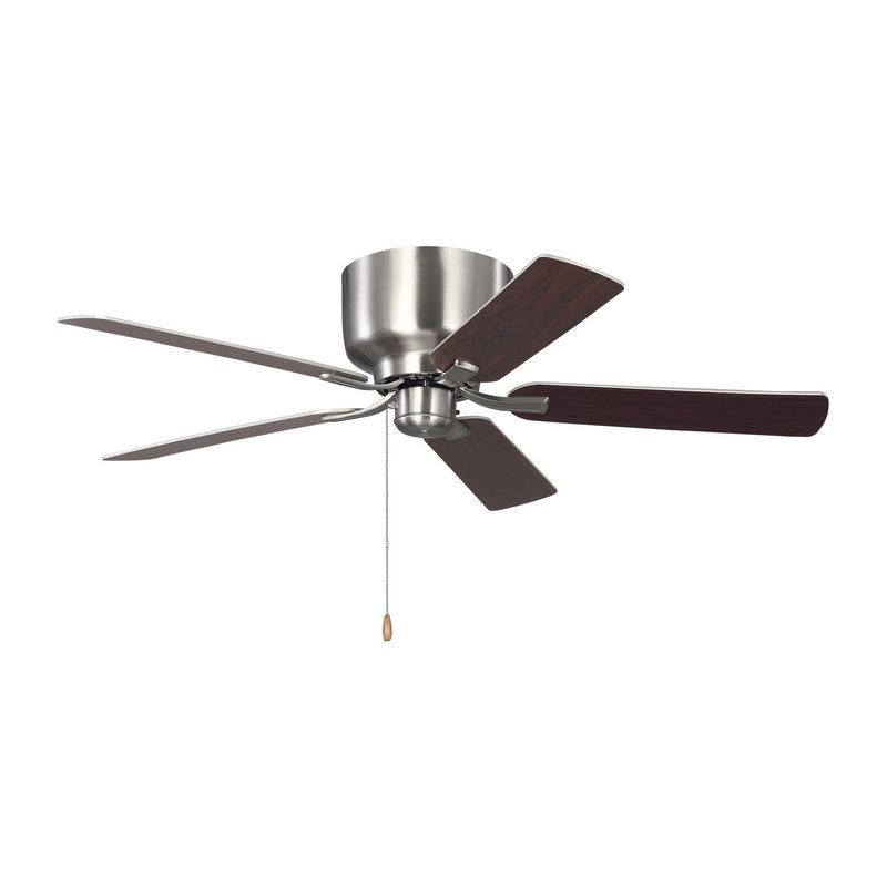 52"Ceiling Fan<br /><span style="color:#4AB0CE;">Entrega: 4-10 dias en USA</span><br /><span style="color:#4AB0CE;font-size:60%;">PREGUNTE POR ENTREGA EN PANAMA</span><br />Collection: Linden 52 Hugger<br />Finish: Brushed Steel