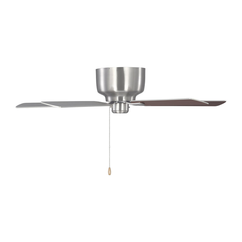 52"Ceiling Fan<br /><span style="color:#4AB0CE;">Entrega: 4-10 dias en USA</span><br /><span style="color:#4AB0CE;font-size:60%;">PREGUNTE POR ENTREGA EN PANAMA</span><br />Collection: Linden 52 Hugger<br />Finish: Brushed Steel