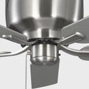 52"Ceiling Fan<br /><span style="color:#4AB0CE;">Entrega: 4-10 dias en USA</span><br /><span style="color:#4AB0CE;font-size:60%;">PREGUNTE POR ENTREGA EN PANAMA</span><br />Collection: Linden 52 Hugger<br />Finish: Brushed Steel