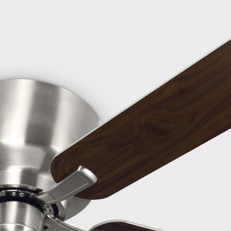Generation Lighting - 5LDH52BS - 52"Ceiling Fan - Linden 52 Hugger - Brushed Steel