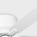 Generation Lighting - 5LDH52RZW - 52"Ceiling Fan - Linden 52 Hugger - Matte White