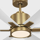 52"Ceiling Fan<br /><span style="color:#4AB0CE;">Entrega: 4-10 dias en USA</span><br /><span style="color:#4AB0CE;font-size:60%;">PREGUNTE POR ENTREGA EN PANAMA</span><br />Collection: Flera Smart 52 LED<br />Finish: Burnished Brass