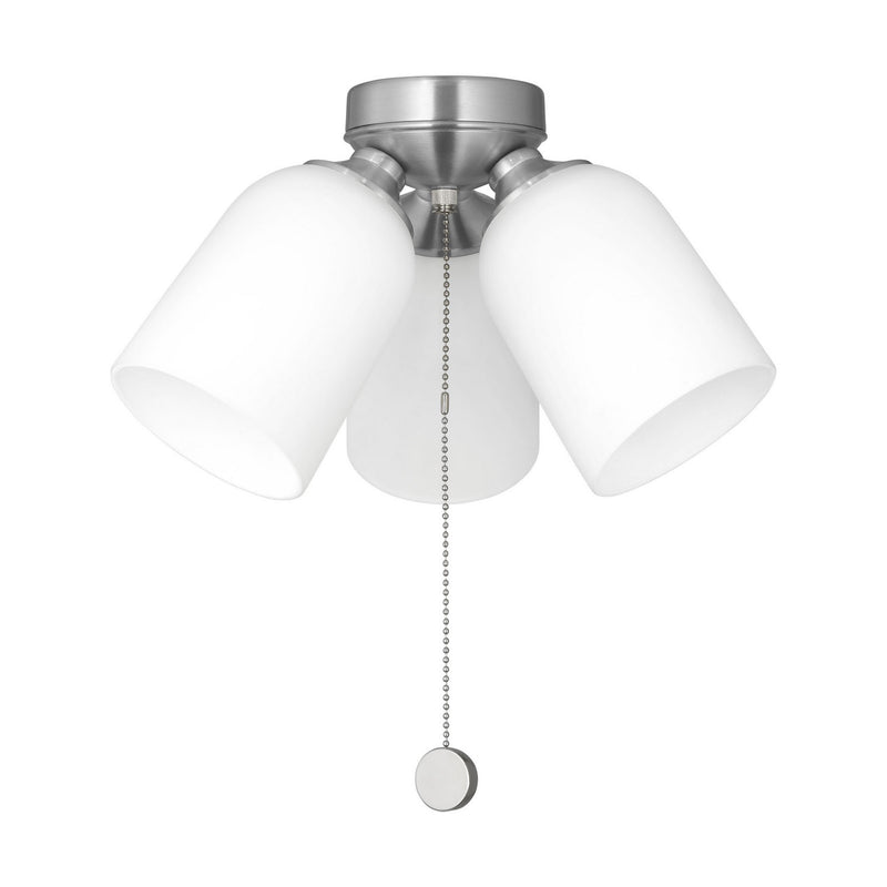 Fan Light Kit<br /><span style="color:#4AB0CE;">Entrega: 4-10 dias en USA</span><br /><span style="color:#4AB0CE;font-size:60%;">PREGUNTE POR ENTREGA EN PANAMA</span><br />Collection: Emile<br />Finish: Brushed Nickel