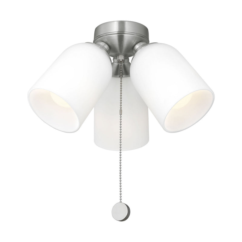 Fan Light Kit<br /><span style="color:#4AB0CE;">Entrega: 4-10 dias en USA</span><br /><span style="color:#4AB0CE;font-size:60%;">PREGUNTE POR ENTREGA EN PANAMA</span><br />Collection: Emile<br />Finish: Brushed Nickel