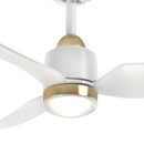 52" Ceiling Fan<br /><span style="color:#4AB0CE;">Entrega: 4-10 dias en USA</span><br /><span style="color:#4AB0CE;font-size:60%;">PREGUNTE POR ENTREGA EN PANAMA</span><br />Collection: Hugo<br />Finish: Brushed Gold/Matte White