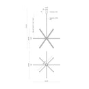 Kuzco Lighting - CH14356-BN-UNV - LED Chandelier - Sirius - Brushed Nickel