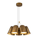 LED Chandelier<br /><span style="color:#4AB0CE;">Entrega: 4-10 dias en USA</span><br /><span style="color:#4AB0CE;font-size:60%;">PREGUNTE POR ENTREGA EN PANAMA</span><br />Collection: Bell<br />Finish: Vintage Brass
