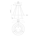 LED Chandelier<br /><span style="color:#4AB0CE;">Entrega: 4-10 dias en USA</span><br /><span style="color:#4AB0CE;font-size:60%;">PREGUNTE POR ENTREGA EN PANAMA</span><br />Collection: Cerchio<br />Finish: Black