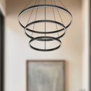 LED Chandelier<br /><span style="color:#4AB0CE;">Entrega: 4-10 dias en USA</span><br /><span style="color:#4AB0CE;font-size:60%;">PREGUNTE POR ENTREGA EN PANAMA</span><br />Collection: Cerchio<br />Finish: Black
