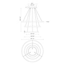LED Chandelier<br /><span style="color:#4AB0CE;">Entrega: 4-10 dias en USA</span><br /><span style="color:#4AB0CE;font-size:60%;">PREGUNTE POR ENTREGA EN PANAMA</span><br />Collection: Cerchio<br />Finish: Black
