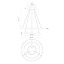 Kuzco Lighting - CH87832-BG-UNV-010 - LED Chandelier - Cerchio - Brushed Gold