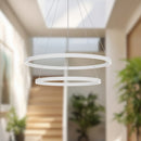 LED Chandelier<br /><span style="color:#4AB0CE;">Entrega: 4-10 dias en USA</span><br /><span style="color:#4AB0CE;font-size:60%;">PREGUNTE POR ENTREGA EN PANAMA</span><br />Collection: Cerchio<br />Finish: White