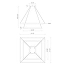LED Chandelier<br /><span style="color:#4AB0CE;">Entrega: 4-10 dias en USA</span><br /><span style="color:#4AB0CE;font-size:60%;">PREGUNTE POR ENTREGA EN PANAMA</span><br />Collection: Piazza<br />Finish: Black