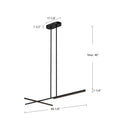 Kuzco Lighting - LP28748-BK-UNV - LED Linear Pendant - Shift - Black