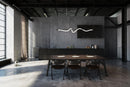 LED Linear Pendant<br /><span style="color:#4AB0CE;">Entrega: 4-10 dias en USA</span><br /><span style="color:#4AB0CE;font-size:60%;">PREGUNTE POR ENTREGA EN PANAMA</span><br />Collection: Cursive<br />Finish: Black