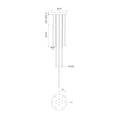 Kuzco Lighting - MP75121-BG-UNV-010 - LED Pendant - Motif - Brushed Gold