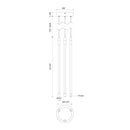LED Pendant<br /><span style="color:#4AB0CE;">Entrega: 4-10 dias en USA</span><br /><span style="color:#4AB0CE;font-size:60%;">PREGUNTE POR ENTREGA EN PANAMA</span><br />Collection: Motif<br />Finish: Black