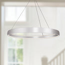 LED Pendant<br /><span style="color:#4AB0CE;">Entrega: 4-10 dias en USA</span><br /><span style="color:#4AB0CE;font-size:60%;">PREGUNTE POR ENTREGA EN PANAMA</span><br />Collection: Halo<br />Finish: Brushed Silver