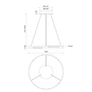 Kuzco Lighting - PD52724-WT-UNV - LED Pendant - Anello Minor - Walnut
