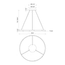 Kuzco Lighting - PD52732-BN-UNV - LED Pendant - Anello Minor - Brushed Nickel