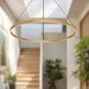 LED Pendant<br /><span style="color:#4AB0CE;">Entrega: 4-10 dias en USA</span><br /><span style="color:#4AB0CE;font-size:60%;">PREGUNTE POR ENTREGA EN PANAMA</span><br />Collection: Cerchio<br />Finish: Brushed Gold